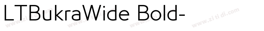 LTBukraWide Bold字体转换